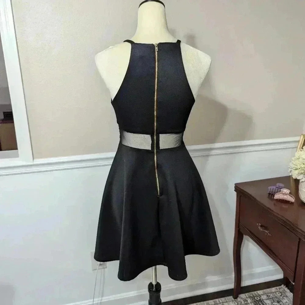 2/$10 Sequin Hearts Halter Cutout Dress - Picture 3 of 8